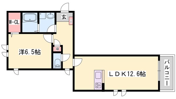 京口駅 徒歩12分 1階の物件間取画像